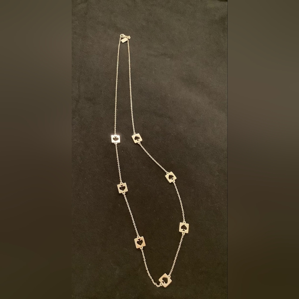Kate Spade cut out spade necklace
